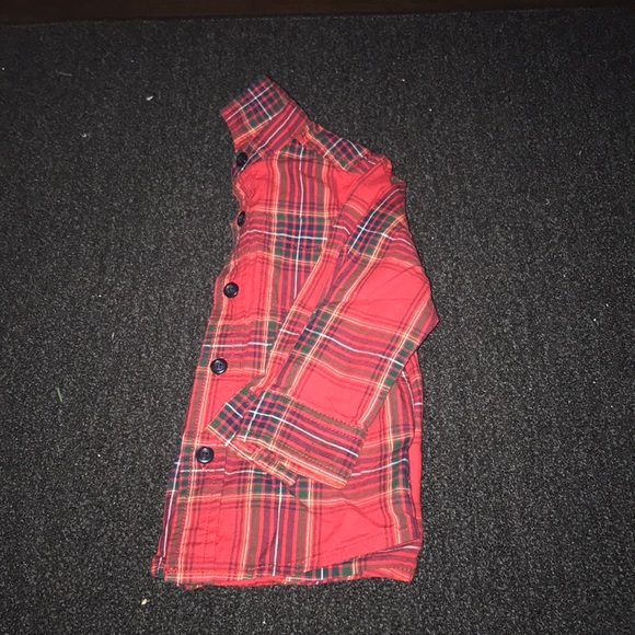 Baby boy plaid button up shirt - Picture 3 of 3